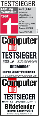 Bitdefender - Testsieger 2018/2019