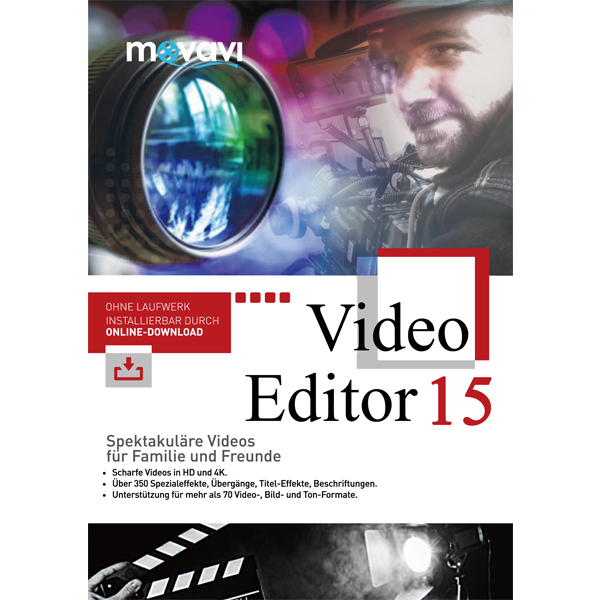 movavi Video Editor 15 Erstellen Sie tolle Videos für Ihre Freunde und Familie.