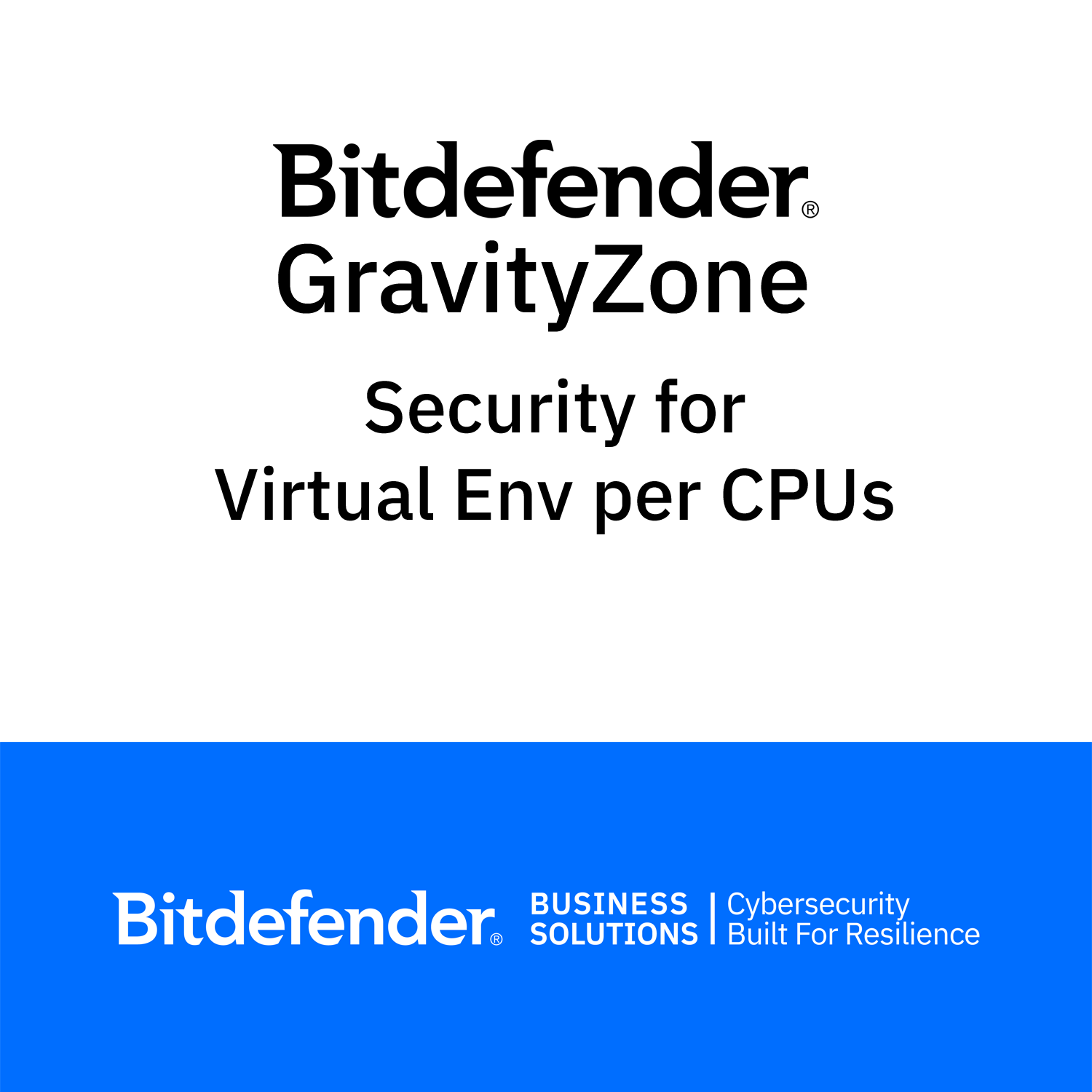 Bitdefender GravityZone Security for Virtual Env per CPU