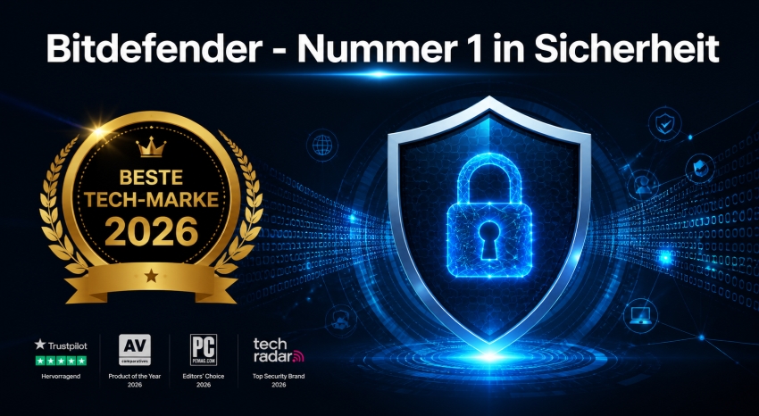 Bitdefender wurde zu einer der besten Tech-Marken des Jahres 2026 gewählt