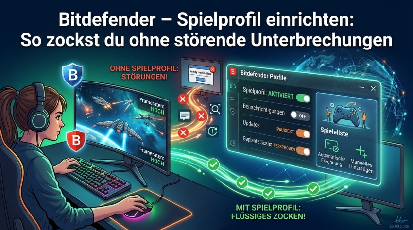 Bitdefender - Spielprofil einrichten