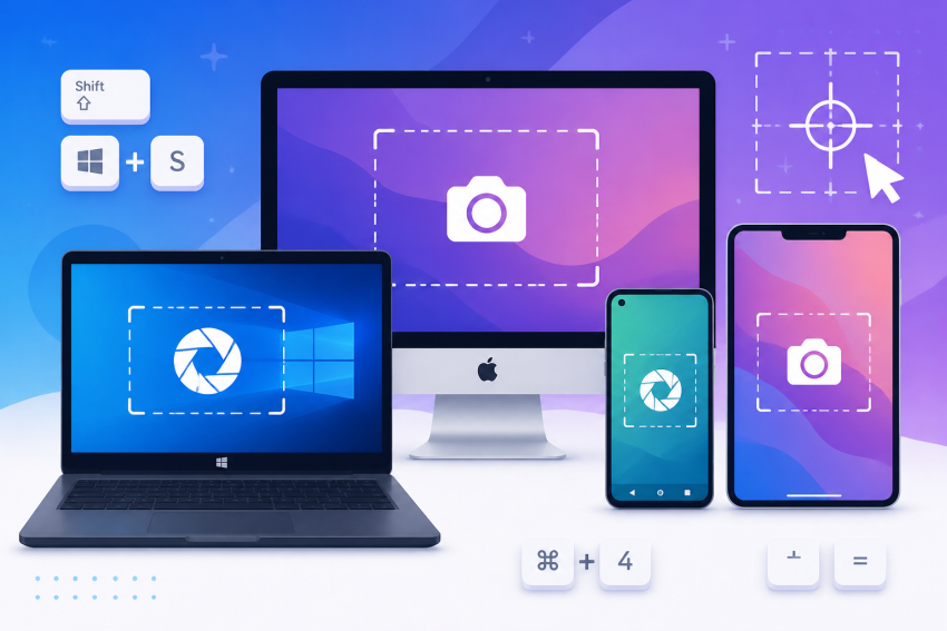 Screenshots erstellen unter Windows, Mac, Android und iOS