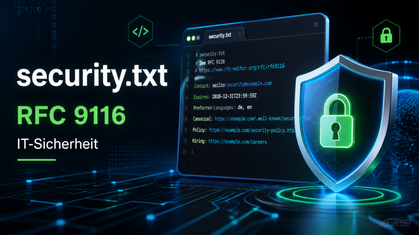 Eine simple Lösung: security.txt - nach RFC 9116